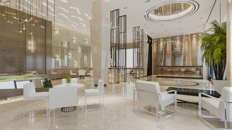 Hospitality interiors design option that comes under commercial interiors